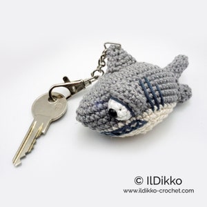 Amigurumi Pattern - Sharkira Keychain - English Version