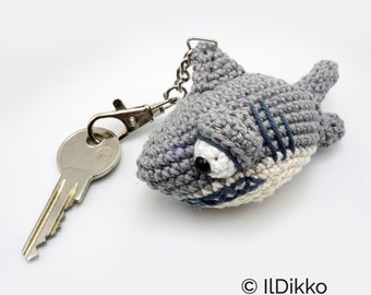 Amigurumi Pattern - Sharkira Keychain - English Version