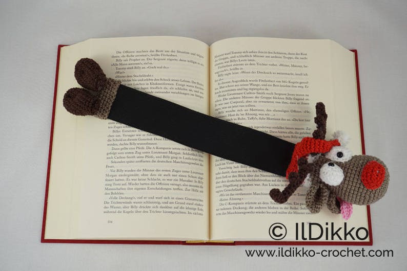 Amigurumi Pattern Rudolf the Reindeer Bookmark English Version image 6