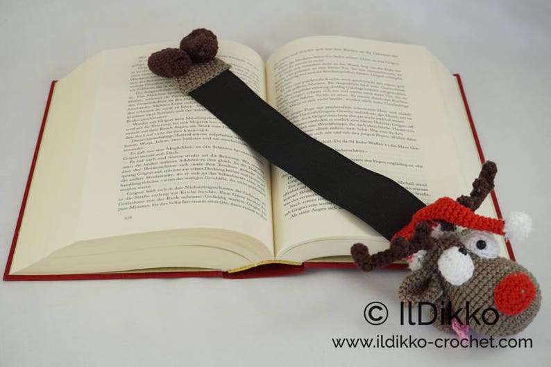 Amigurumi Pattern Rudolf the Reindeer Bookmark English Version image 4