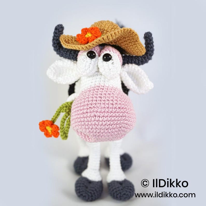 Amigurumi Animal Crochet Pattern – MOONA LISA the Cow by IlDikko – English Version PDF image 7