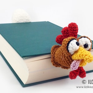 Amigurumi Pattern - Poultry Paula Bookmark - English Version