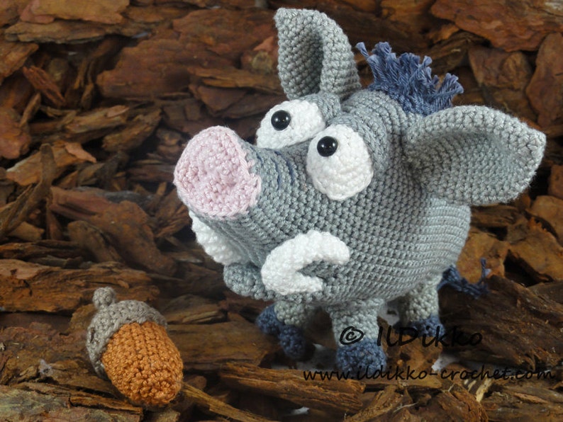 Amigurumi Pattern Wilbur the Wild Boar English Version Bild 1