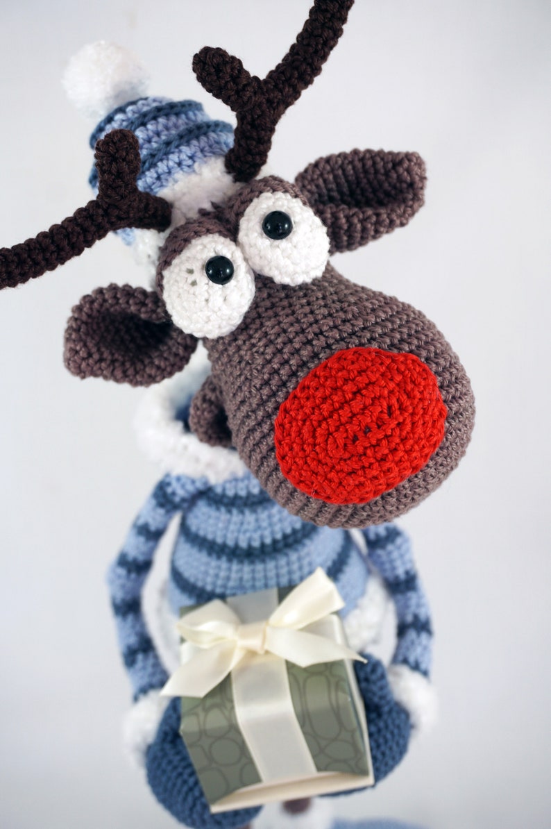 Amigurumi Häkel Muster Rudolf Das Rentier XL Deutsche | Etsy