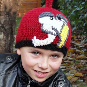 Hat Crochet Pattern Vulture Hat English Version image 2