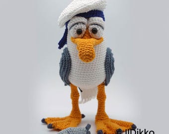 Seagfried the Seagull – Amigurumi Crochet Bird Pattern