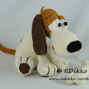 Amigurumi Häkelmuster - Butch der Basset - Deutsche Anleitung