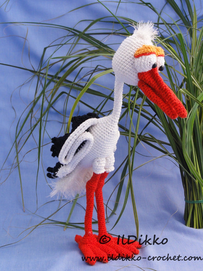 Amigurumi Pattern Stuart the Stork English Version image 1