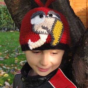 Hat Crochet Pattern Vulture Hat English Version image 1