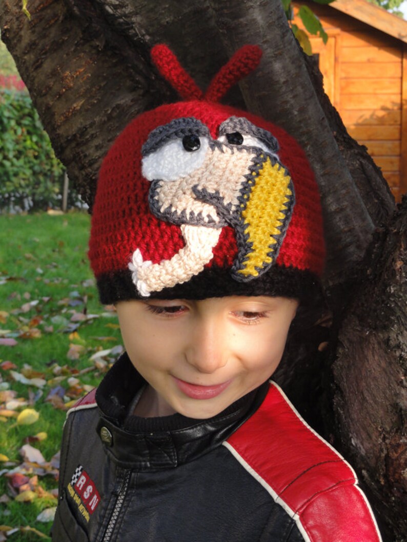 Hat Crochet Pattern Vulture Hat English Version image 1