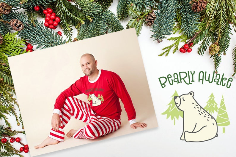 Download Wakeful Bear Christmas Family Pajama SVG Cut File Set for ...
