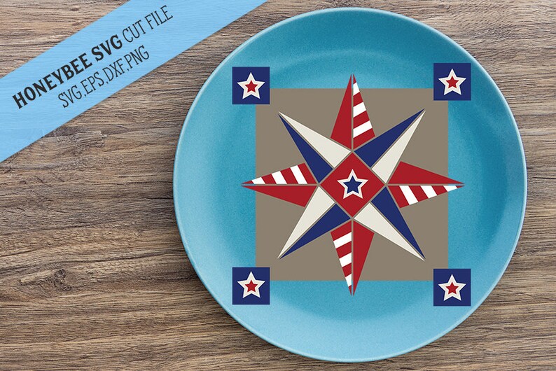 Download Stars and Stripes Barn Quilt Cut file SVG for Silhouette and | Etsy