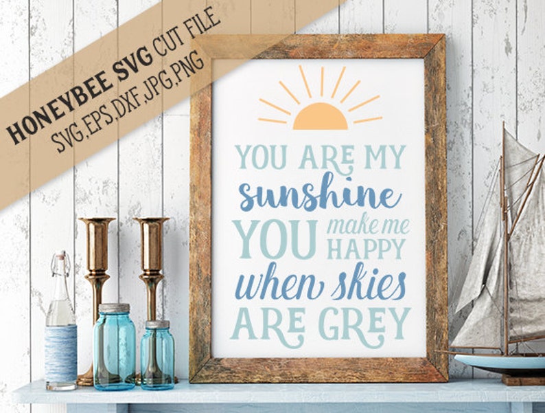 You Are My Sunshine Subway Art svg Sunshine svg Country life svg Farmhouse decor svg Farmhouse svg Country svg Silhouette svg Cricut svg