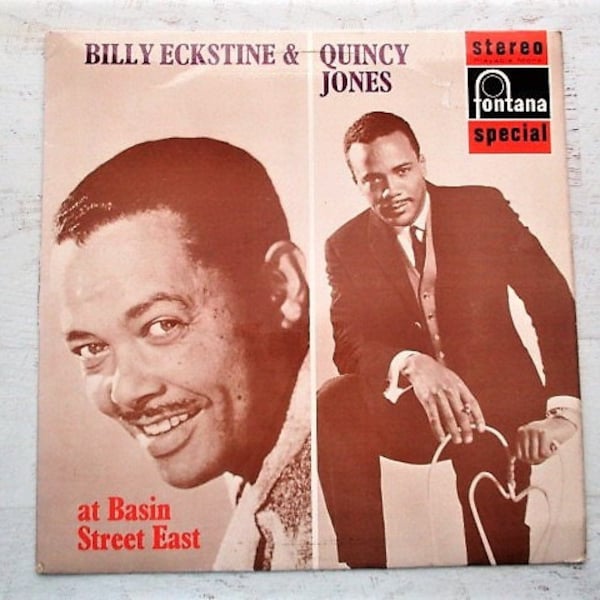 Billy Eckstine & Quincy Jones at Basin Street East - 60s Cool Jazz - UK Import - Vintage Vinyl LP Record Album - 1962