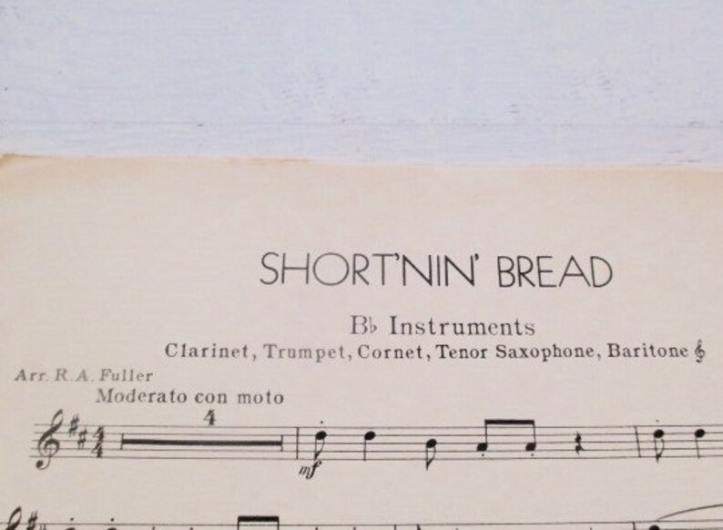 1942 Sheet Music short'nin' Bread for Voice and Piano Star Music