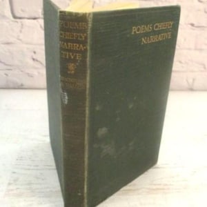 Poèmes, principalement narratifs - W.L. MacDonald, C.F. Walker - livre de poésie vintage 1930 - collection de poésie - couverture rigide