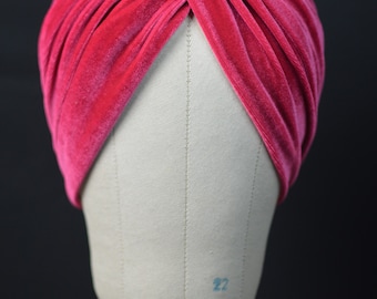 Winterberry Velvet Twist Turban