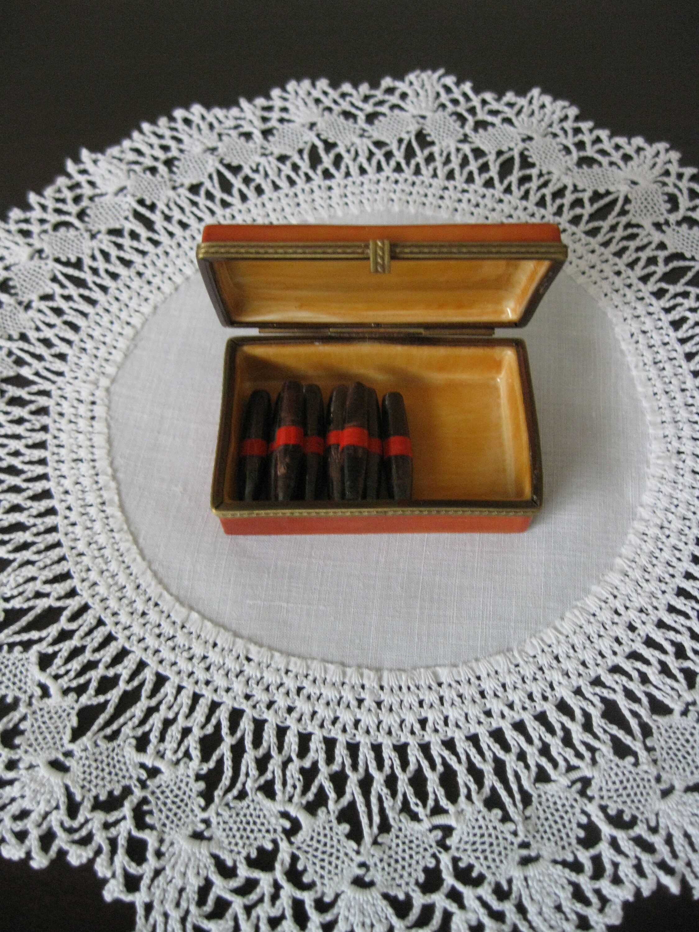Vintage Limoges Fine Cigars Cigar Box Hinged Trinket Case with Etsy