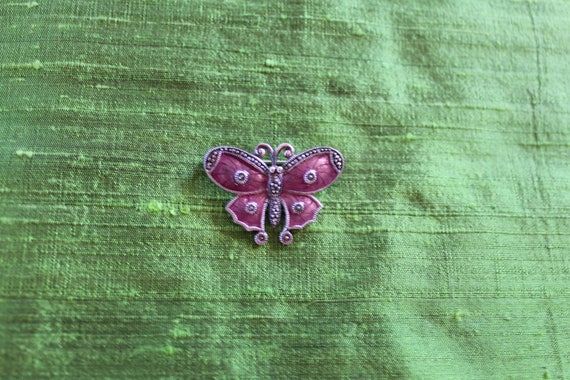 Butterfly enamel pin - image 2