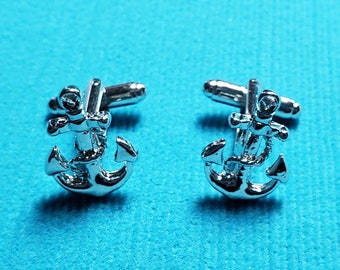 Nautical Anchor Cufflink set - Novelty Cufflink - Disney Cruise FE gift - DCL Fish Extender gift - Cruise Gift