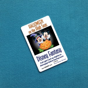 Halloween auf hoher See Mickey & Minnie Disney Cruise Light Card® Karte Schlüsselschalter Aktivator für Fish Verlängerung FE Geschenk DCL
