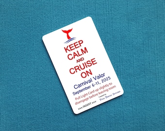 Cruise Light Card® mit benutzerdefiniertem Schiffs- und Datumskarten-Schlüsselschalteraktivator für Carnival-Schiffe
