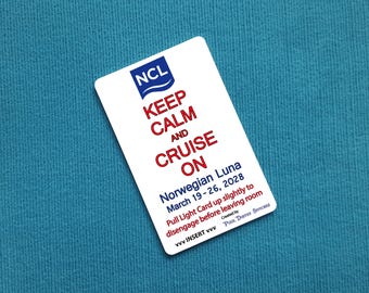 Norwegian Cruise Line Light Card® mit benutzerdefiniertem Schiff und Datum: Kartenschlüsselschalter-Aktivator