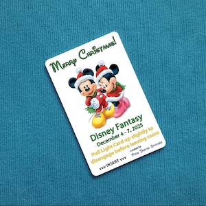 Urlaub Mickey & Minnie Light Card® - Merrytime - Christmas Cruise - für Fischverlängerer FE Geschenk