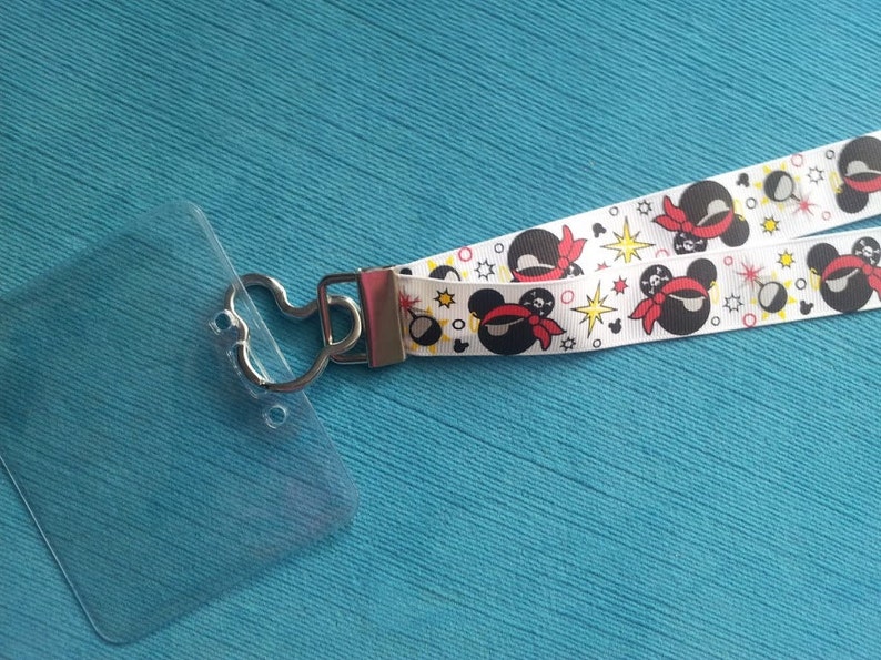 Disney Lanyard for KTTW Disney Cruise DCL Pirate Mickey Non-scratchy Child or Adult image 1