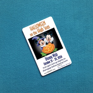 Halloween auf hoher See Mickey & Minnie Custom Disney Cruise Light Card® Kartenschlüsselschalter Aktivator für Fish Verlängerung FE Geschenk DCL