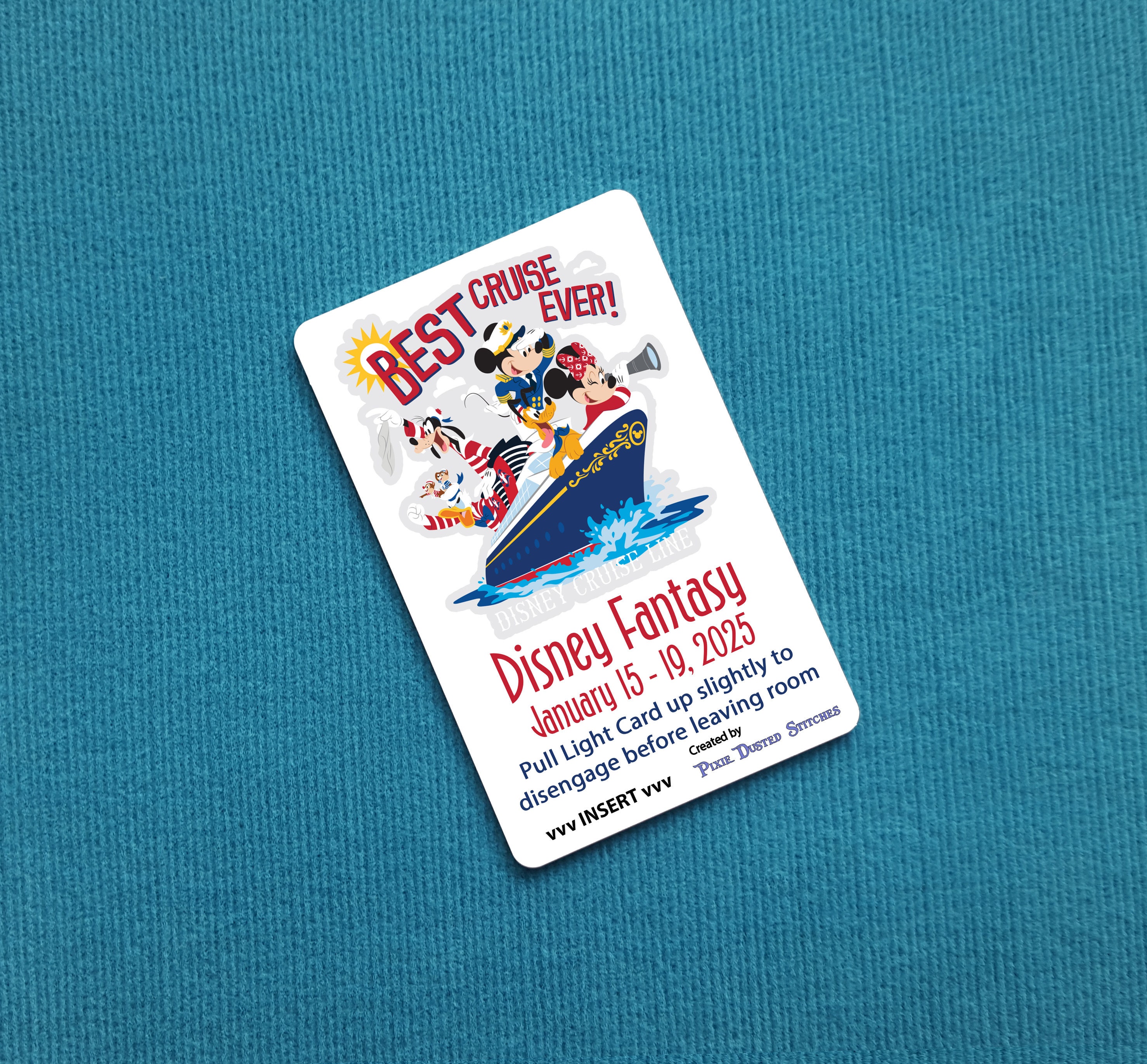 Disney Cruise Line Light Card® - Best Cruise Ever - card key switch activator for Fish Extender FE Gift DCL
