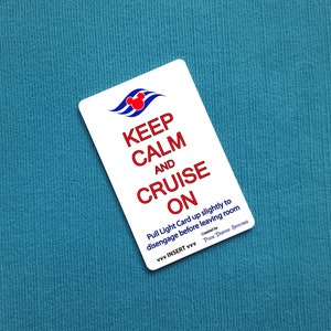 Carte Disney Cruise Light Card® activateur d'interrupteur à clé Gardez votre calme et naviguez avec logo DCL pour Fish Extender FE cadeau DCL
