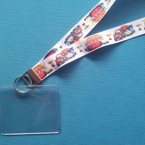 Disney KTTW Card Holder/Lanyard  - Cars - Non-scratchy - Child or Adult