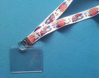 Disney KTTW Card Holder/Lanyard  - Cars - Non-scratchy - Child or Adult