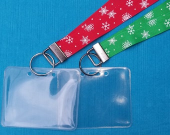 Disney Cruise Lanyard – Snowflake Grosgrain Ribbon, KTTW Card Holder