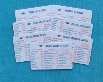 Disney Cruise Deck Locator Cards - DCL Wayfinder