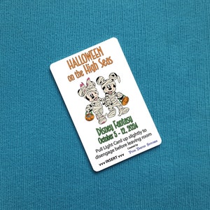 Halloween op volle zee Mickey & Minnie Mummies Custom Disney Cruise Light Card®-kaartsleutelschakelaaractivator voor Fish Extender FE Gift DCL