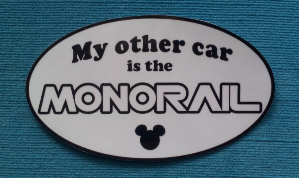 Disney Monorail Car or Sticker my Other Car is Etsy