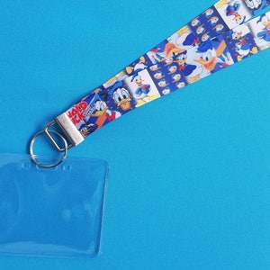 Disney Lanyard  - for KTTW Card - Disney Cruise - DCL - Donald Duck - Non-scratchy - Child or Adult - ID Holder