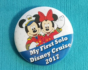 Spilla celebrativa "Primo viaggio da solista" di Disney Cruise – Regalo Fish Extender