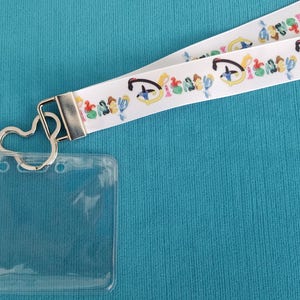 Disney Cruise Lanyard - Disney World Lanyard - KTTW Card Holder - Disney Princess Letters - Non-scratchy - Child or Adult
