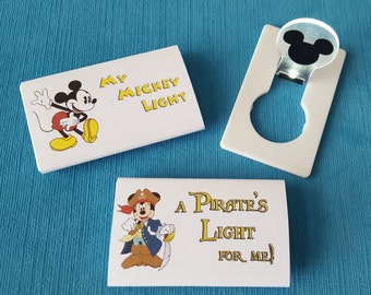 Disney Cruise Light - Cruise Night Light - Fish Extender Gift - DCL FE Gift - LED light - Classic Pirate or Jedi Mickey, Minnie, or Elsa!