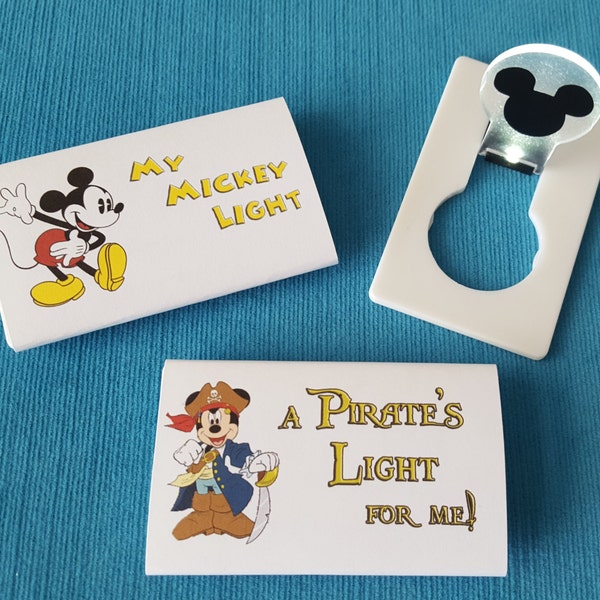 Disney Cruise Light - Cruise Night Light - Fish Extender Gift - DCL FE Gift - LED light - Classic Pirate or Jedi Mickey, Minnie, or Elsa!