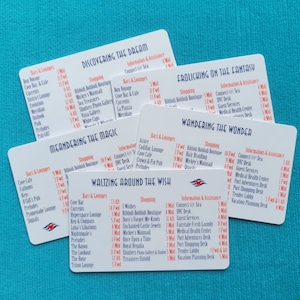 DCL - Deck Locator - Deck Finder - Wayfinder Cards - Disney Cruise - Dream - Fantasy - Magic - Wonder - Wish - FE Gift - Fish Extender