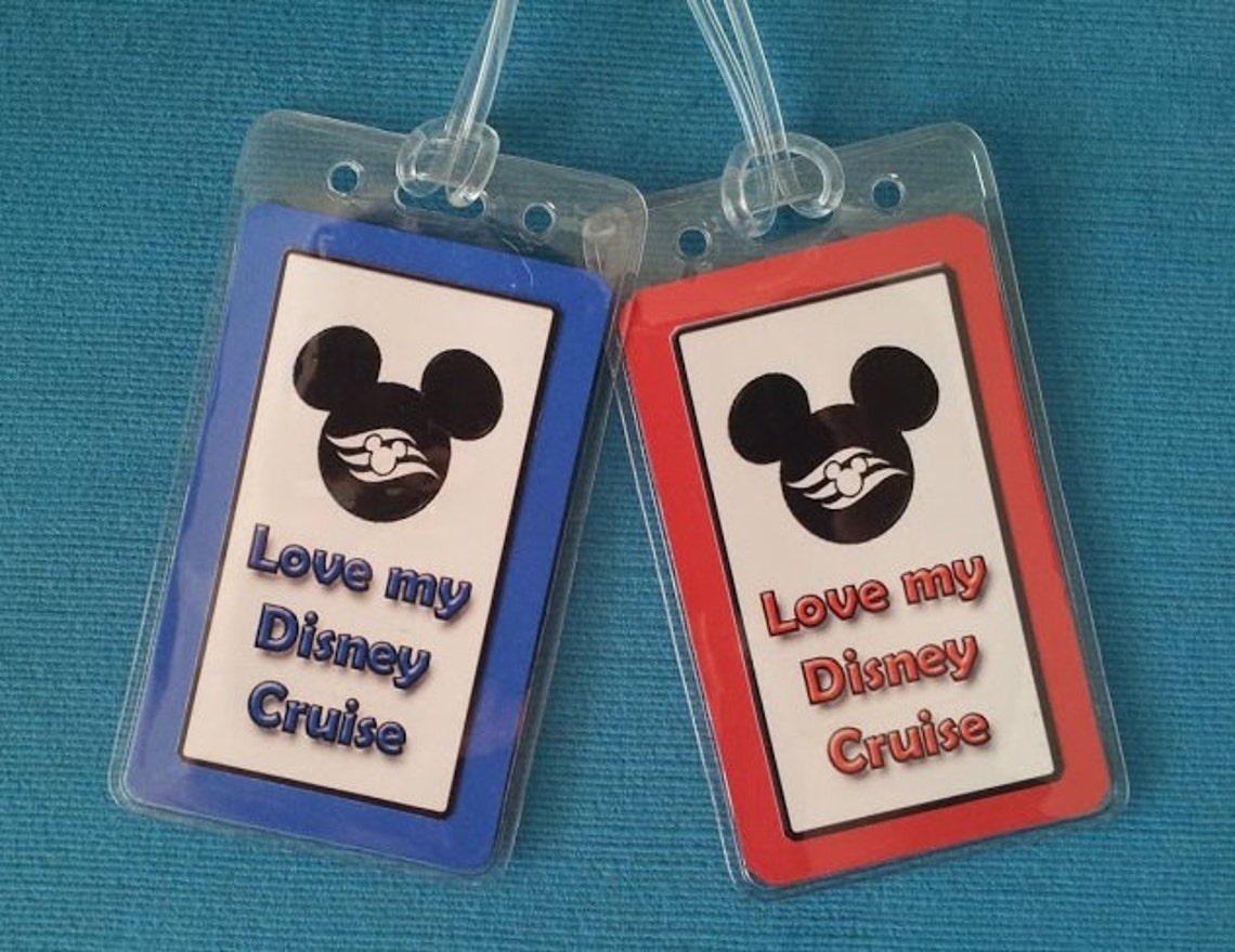 Set of Two love My Disney Cruise Luggage Tags Etsy