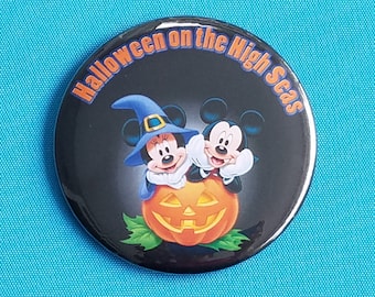 Disney Cruise - Halloween on the High Seas - Halloween Button - Halloween Magnet - Door Magnet - FE Gift