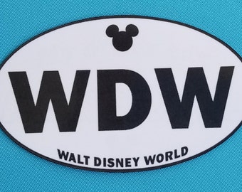 WDW or DL Magnet or Sticker – Disney World and Disneyland Fan Art