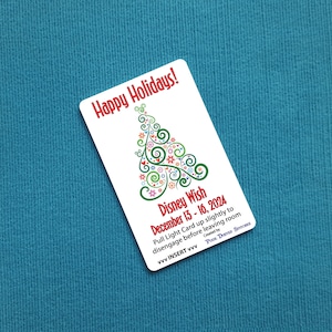 Mickey Christmas Tree Light Card® - Christmas Cruise - Kartenschlüssel Schalter Aktivator für Fish Verlängerung FE Geschenk Disney