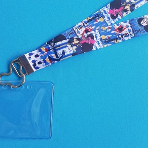 Disney Lanyard  - for KTTW Card - Disney Cruise - DCL - Patchwork Disney Cruise Line - Non-scratchy - Child or Adult - ID Holder