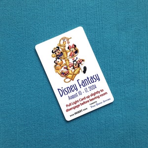 Disney Cruise Light Card® - Jette l'ancre ! - activateur d'interrupteur à clé personnalisé pour carte magique - pour Fish Extender FE Gift DCL